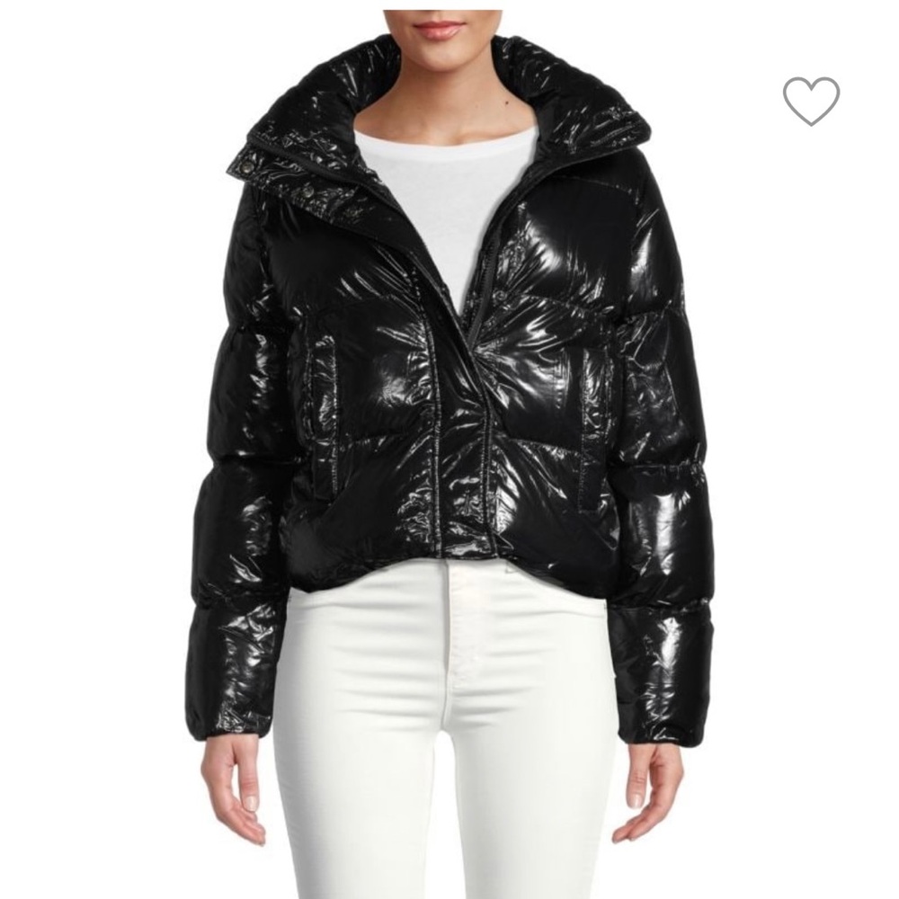 Noize “Coco” Cropped Glossy Puffer NEW - Picture 14 of 14